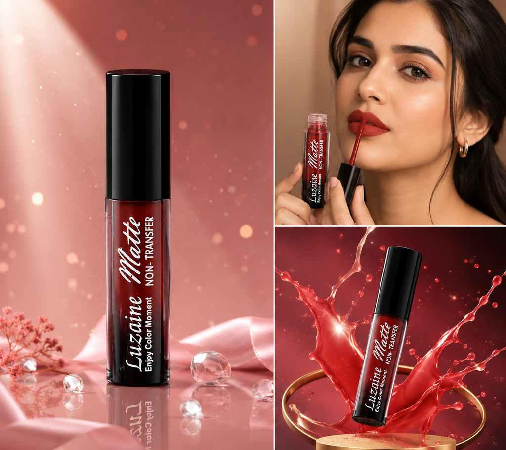 Luzainé Matte Liquid Lipstick (Gorgeous | Shades) Set of 2 Pcs