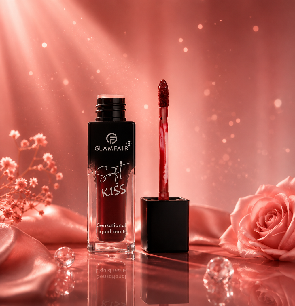 GLAMFAIR Soft Kiss Liquid Matte Lipstick Set – High Intensity Long Lasting Non-Transfer Lip Color Collection Set of 2
