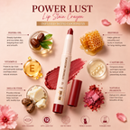 M&M Power Lust Lip Stain Crayon Set | 12 Trendy Matte Shades | Long-Lasting Non-Transfer Lip Crayons | Set of 2