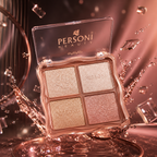 PERSONI Beauty 4-Color Highlighter Palette – Radiant Glow Shimmer Highlighter