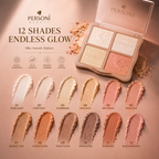 PERSONI Beauty 4-Color Highlighter Palette – Radiant Glow Shimmer Highlighter