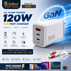 SoRoo 120W GaN Fast Charger with Type-C Cable