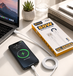 SoRoo 80W USB to Type-C Fast Charging Data Cable (1.2 Meter) | High-Speed Sync Cable with 1-Year Warranty