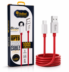 SoRoo DT-01 120W USB to Type-C Fast Charging Cable (1000mm) | 8A Super Fast Charge | High-Speed Data Sync | 1-Year Warranty