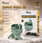 SoRoo Buds 30 Bluetooth 5.4 Wireless Earbuds with ANC & ANR, Hi-Res Audio, Type-C Fast Charging, 42H Playtime & 1 Year Warranty