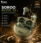 SoRoo Buds 30 Bluetooth 5.4 Wireless Earbuds with ANC & ANR, Hi-Res Audio, Type-C Fast Charging, 42H Playtime & 1 Year Warranty