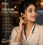 SoRoo i-Band 45 Wireless Bluetooth Neckband Earphones with ENC, Bluetooth 5.4 & 96+ Hours Playtime | 1 Year Warranty