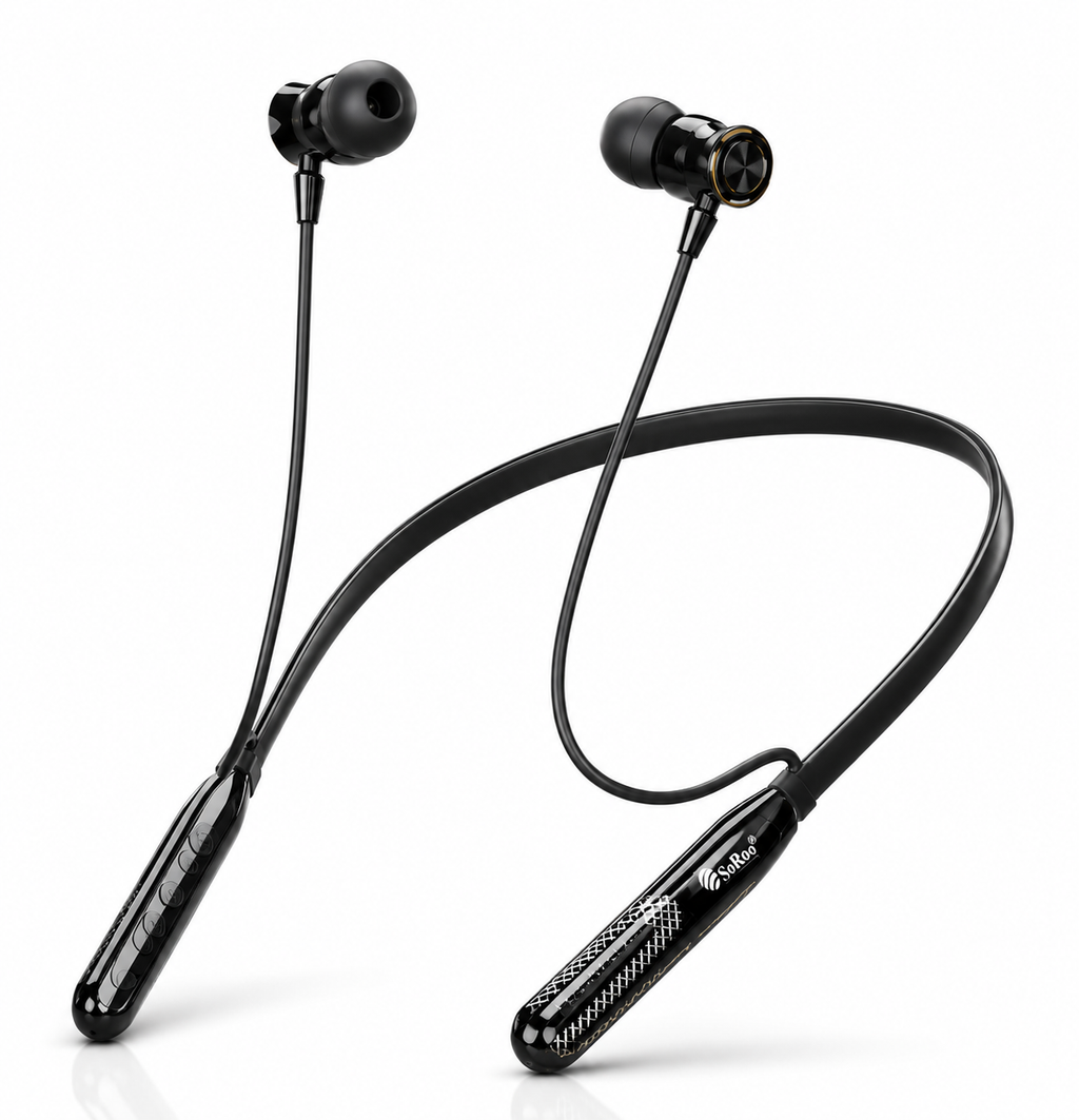 SoRoo i-Band 45 Wireless Bluetooth Neckband Earphones with ENC, Bluetooth 5.4 & 96+ Hours Playtime | 1 Year Warranty
