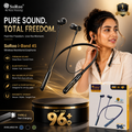 SoRoo i-Band 45 Wireless Bluetooth Neckband Earphones with ENC, Bluetooth 5.4 & 96+ Hours Playtime | 1 Year Warranty