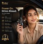 SoRoo C-18 92W PD + QC Transparent Car Charger with Type-C Cable | 1 Year Warranty